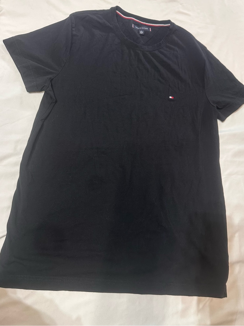 Tommy Hilfiger Black Short-Sleeve Crew Neck Tee